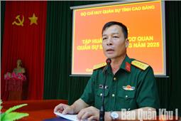 Tập huấn cán bộ cơ quan quân sự địa phương